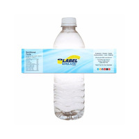 Étiquette personnalisée pour bouteille d'eau potable