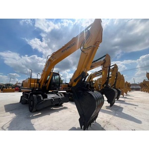 Excavadora de Ruedas Usada Hyundai 210W-9S Robex, Excavadora Hidráulica con Cucharón de 0.92m³ para Construcción y Movimiento de Tierras - Product Image 2