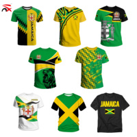 En gros, Ensemble de supporters de la Coupe du Monde de Football 2026 pour les fans de football de la Jamaïque : Chapeau bob, T-shirt et Bandana avec drapeau jamaïcain