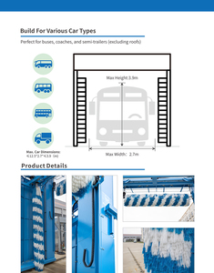 Impianto di Lavaggio Completamente Automatico per Autobus, Camion e <span class=keywords><strong>Auto</strong></span> con Tecnologia di Pulizia Avanzata e Costruzione in Acciaio Inossidabile - Product Image 4