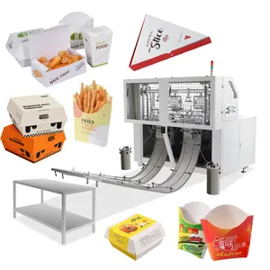 Boîte de papier de burger de nouilles à emporter formant la machine pour faire le plateau de fruits de boîtes en carton faisant la machine