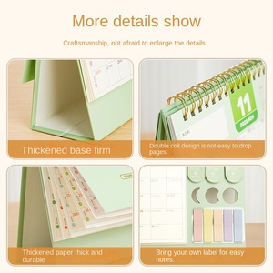 2026 giấy in Bàn lịch với màn hình LCD-Phim hoạt hình hàng tháng Thiết kế khung ảnh cho văn phòng kinh doanh Máy tính để bàn trang trí - Product Image 2