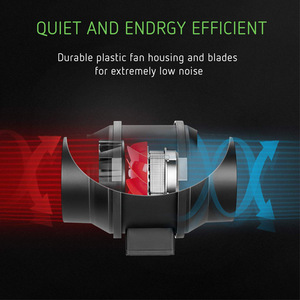 1000 CFM Exhaust <strong>Fan</strong> 12\" <strong>Mixed</strong> <strong>Flow</strong> Inline <strong>Fans</strong> For Bathroom &amp; Hospital 220V Duct <strong>Fan</strong> OEM Supported For Restaurant Industries - Product Image 2