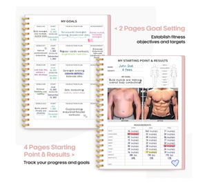 Libro de registro de entrenamiento A5 de alta calidad, diario de Fitness, cuaderno para mujeres y hombres para seguir el progreso de Fitness y el diario de entrenamiento - Product Image 4