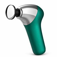 Mini pistolet de massage à percussion 6 vitesses, 4 têtes interchangeables, petit panneau de commande en boîte colorée, batterie 2000 mAh personnalisable