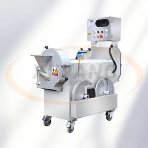 Cortadora de frutas industrial Nueva condición Rebanadora de cebolla y cola Cortador de papas fritas con componente de motor central - Product Image 6