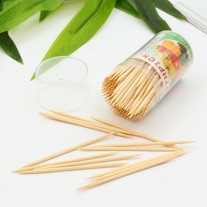 Bamboo Saint <b>Toothpicks</b> 50-80Pcs Diameter 2mm Length 65mm Bamboo Disposable For Hotel Restaurant Commercial Use - Product Image 3