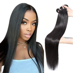 Free sample hair bundles wholesale virgin Brazilian hair, cuticle aligned straight hair extension, mink Brazilian hair virgin