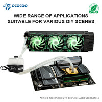 OCOCOO 300T tout-en-un refroidisseur de processeur liquide silencieux connecteur 4 broches bricolage ordinateur portable boîtier de PC paquet de boîte d'utilisation