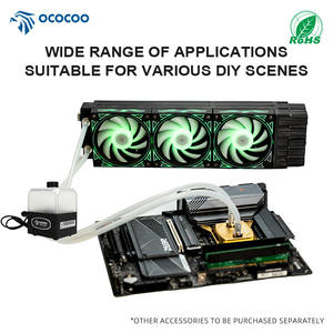 OCOCOO 300T tout-en-un <span class=keywords><strong>refroidisseur</strong></span> de processeur <span class=keywords><strong>liquide</strong></span> silencieux connecteur 4 broches bricolage ordinateur <span class=keywords><strong>portable</strong></span> boîtier de <span class=keywords><strong>PC</strong></span> paquet de boîte d'utilisation - Product Image 3