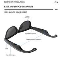 Lunettes de soleil connectées GS11 TWS OWS avec protection UV400 polarisée, étanches, assistant IA, musique sans fil, appels téléphoniques et commande vocale