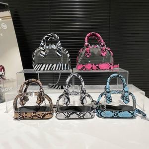 Superventas de moda con estampado de serpiente Mini bolso de mano temperamento hombro femenino Retro Simple bolsos niñas señoras - Product Image 6