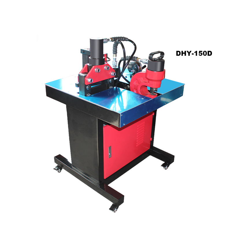 Emead máquina de perfuração de barra, DHY-150D DHY-200D, dobramento, ferramenta de corte hidráulica, máquina de processamento de barra de ônibus