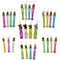 Gobelets en plastique transparents personnalisés pour enfants, 12oz/16oz, avec couvercle 3D, pour personnage de dessin animé, carnaval amusant