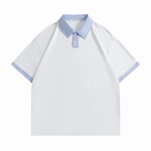 Personnalisé 100% coton pour polo Tissu Slim Fit respirant de qualité supérieure pour uniformes et événements de broderie personnalisés - Product Image 2