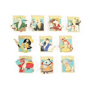 69 styles de bijoux, broches et accessoires, 1 pièce, <span class=keywords><strong>WANTED</strong></span> Luffy Thousand Sunny Zoro <span class=keywords><strong>Ace</strong></span>, épingles en alliage d'anime, artisanat en métal pour femmes - Product Image 6