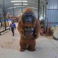 Costume de gorille réaliste pour parc à thème