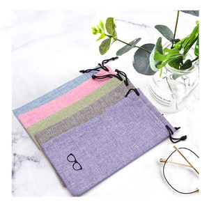 Đầy màu sắc tay áo túi bụi mềm điện thoại di động sợi nhỏ Kính mát lưu trữ vải di động Eyewear <span class=keywords><strong>container</strong></span> với biểu tượng tùy chỉnh - Product Image 2