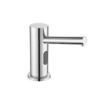 Distributeur automatique de mousse sans contact en laiton noir mat pour lavabo, robinet intelligent à capteur infrarouge/laser