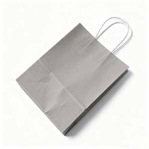 Sacs en papier en gros KM, sacs de shopping écologiques en kraft avec poignées - Product Image 3