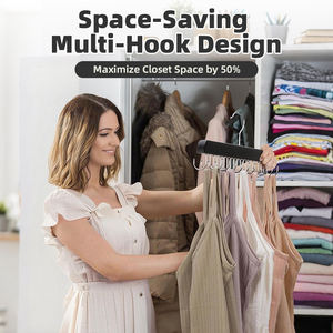 Hot Selling Multifunktion aler Holz anzug Kleiderbügel mit Krawatten haken Top BH Schrank Kleiderbügel für die Aufbewahrung im Haushalt für Kleider schrank oder Geschäft - Product Image 5