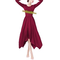 Vêtements de scène Robe femme pour Performance Wear Robe de louange Costume d'église Robe de danse liturgique