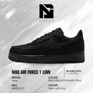 Nike Air Force 1 Low 'Triple Black' Día de San Valentín 2026, Zapatos Casuales Modernos y Elegantes, Estilo Deportivo para Caminar - Product Image 6
