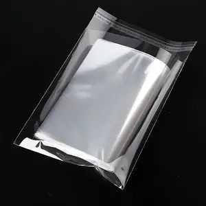 批发便宜透明自粘密封衣服Opp包装塑料袋透明塑料袋
