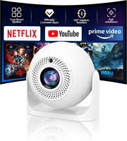 El más nuevo 2026 fútbol Mini portátil hogar LCD 4K HD Smart Cinema Auto Focus proyector 5G WiFi Android 13 exterior Beamer