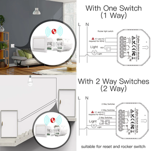 Zigbee Switch Module Single Fire No Neutral Capacitor <strong>Timer</strong> <strong>Remote</strong> <strong>Control</strong> Smart Life Tuya Alexa Google Home 2MQTT - Product Image 3