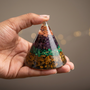 Pyramide d'attraction de richesse en Citrine naturelle, Œil de tigre et Pyrite – Décoration intérieure en pierres précieuses, cadeau spirituel, vente en gros - Product Image 5