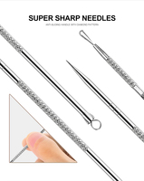 Worthbuy-outil d'extraction de points noirs en métal, accessoire pour enlever les boutons