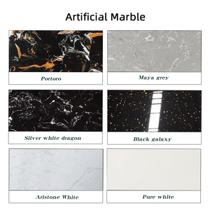 Boton Đá Tùy Chỉnh Thiết Kế Hiện Đại Sang Trọng Vòng Phòng Khách Màu Đen Thiêu Kết Đá Bàn Cà Phê - Product Image 6