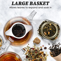 Sachets de thé vides en gros avec infuseur en acier inoxydable à deux poignées pour tasse, mug et théière