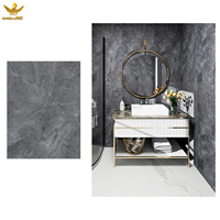 Panneaux muraux SPC modernes de haute qualité, ignifuges et imperméables, avec finition marbre UV, installation facile, services de découpe sur mesure