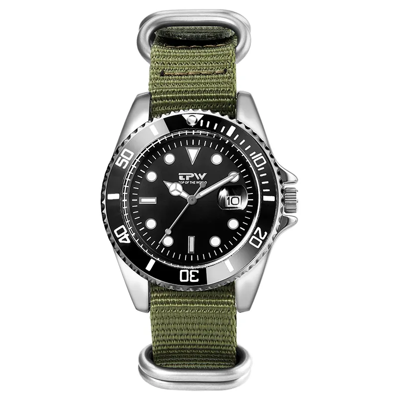 Reloj de pulsera para hombre, cronógrafo con logotipo personalizado, de la mejor marca, tpw, al por mayor