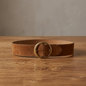 Ceinture unisexe en cuir véritable avec boucle en acier de luxe, tendance, écologique, imperméable, style western, vente chaude - Product Image 1