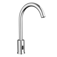 Keran Kamar Mandi Keramik Elektrik Stainless Steel Modern Satu Lubang Langsung dari Pabrik, Mixer Wastafel Otomatis untuk Penggunaan di Kamar Tidur