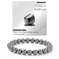 Bracelet en pierres précieuses naturelles de 8 mm, bracelet en cristal de guérison, bracelet simple et artistique, cordon élastique, cadeau unisexe