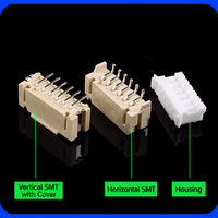 Connecteur électrique femelle 2,5 mm 2P avec boîtier en nylon, contacts en cuivre, indice de protection IP65, 3A 250V pour applications PCB, automobile et FPC