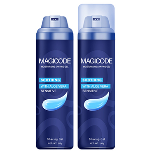 Gel de afeitar para hombres, <span class=keywords><strong>espuma</strong></span> rica en frío para calmar la piel <span class=keywords><strong>con</strong></span> ingredientes hidratantes, Aloe Vera, fácil de limpiar, Gel de afeitar hidratante - Product Image 3