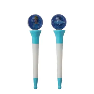 الكرة القلم الحبر مع شعار مخصص LED أخف الجدة مع المياه توبر القلم جديد القرطاسية القلم
