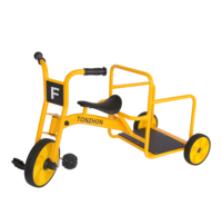 Toda la venta del precio de fábrica de tres ruedas de metal triciclo bicicleta con transporte