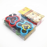Mini emporte-pièces en acier inoxydable motif dessin animé Mickey, ensemble de 15 pièces pour enfants, outil de pâtisserie, idéal pour les fêtes, pour personnaliser le pain