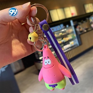 Custom Design Silicone Keying morbido Pvc gomma per Souvenir regali chiave chian <span class=keywords><strong>SpongeBob</strong></span> <span class=keywords><strong>SquarePants</strong></span> 3d portachiavi - Product Image 3