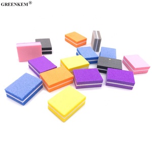 50支/袋海绵小豆腐块指甲油修补高弹力棉迷你双面抛光指甲锉 - Product Image 3