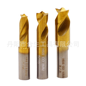 Mr <b>Drill</b> Twist <b>Drill</b> <b>Bit</b> 5/16 In Hss Co Gold Finish Metal Drilling Straight Shank - Product Image 1