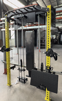 Wandmontierte Bank-Zubehörteile Verstellbare Befestigung Perfekt Passend für Faltbares Power Rack Multifunktionaler Trainer Ausklappbar