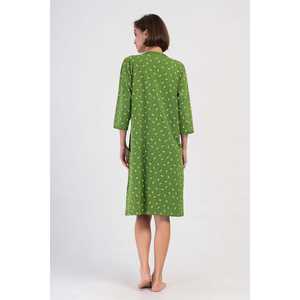 ชุดเดรสสเวตเตอร์มีกระเป๋าซิปแขน 3/4 สำหรับผู้หญิง XXL แฟชั่นสวมใส่สบายๆ ที่บ้าน - Product Image 1