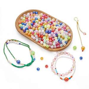 도매 8-10mm 마카롱 색상 터지는 비즈 DIY 팔찌 및 목걸이에 대한 무지개 빛깔의 AB 코팅 버블 비즈 - Product Image 3